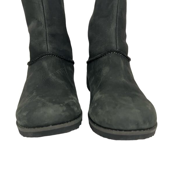 Eddie Bauer Women's Tall Boots Size 10 Trace Raven Black Gray Side Zipper - Picture 7 of 14